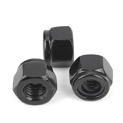 碳鋼10級黑鋅1型非金厘嵌件六角鎖緊螺母GB889.1